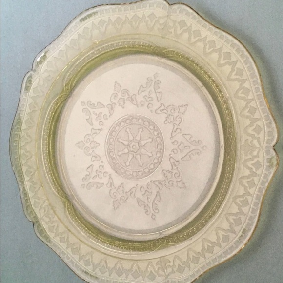 Vintage Patrician Amber by FEDERAL Depression GLASS SERVING Dinner Plate 1930’s - Picture 5 of 5